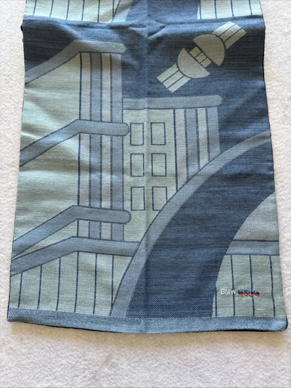 BMW Vintage M Style Silk Wool Scarf Germany